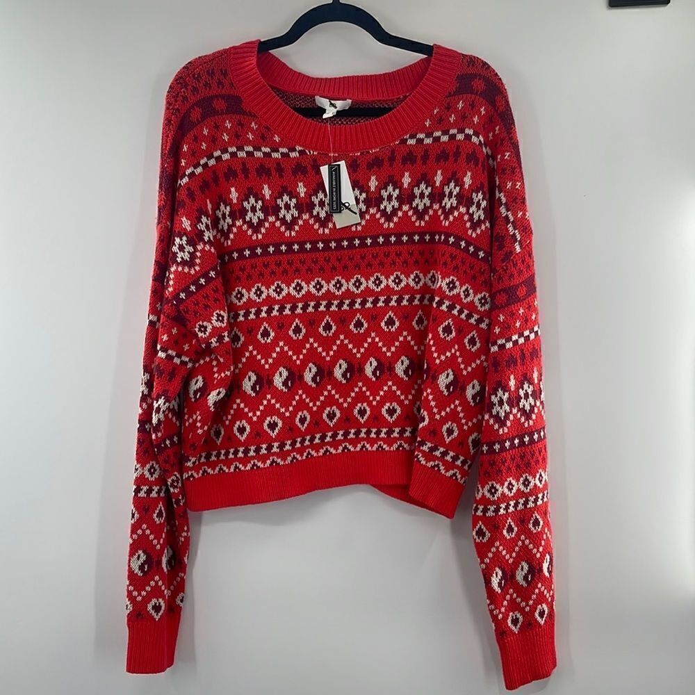 3For$20 BP Red &White Short Sweater size 1X, 2X